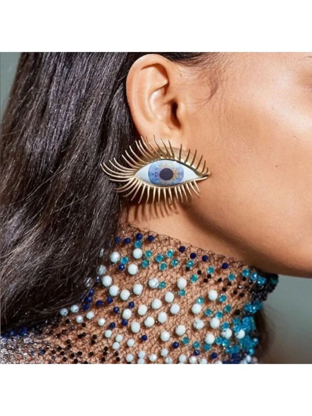 Eye Earrings Q177